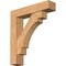 Ekena Millwork Merced Block Smooth Bracket w/ Offset Brace, Western Red Cedar, 7 1/2"W x 34"D x 38"H BKT0806X34X38MRC05SWR - alternate 1